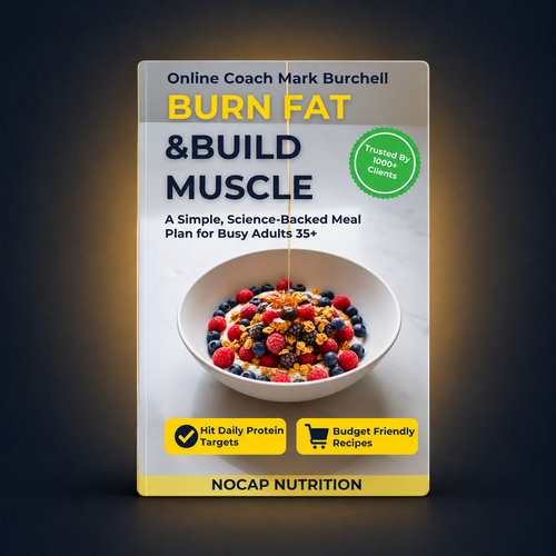 The NoCap Custom Meal Plan — Burn Fat & Build Muscle digital meal plan cover
